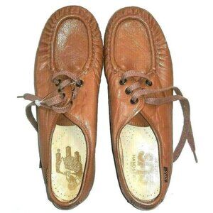 SAS Comfort Shoes 8.5N Arch Support cushioned Siesta Leather Mocha caramel USA